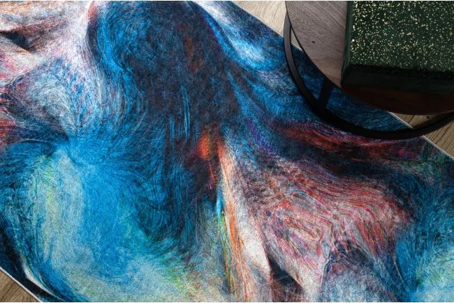 Protišmykový behúň LOTUS COLOR 36500 modrý / červený - hotový rozmer