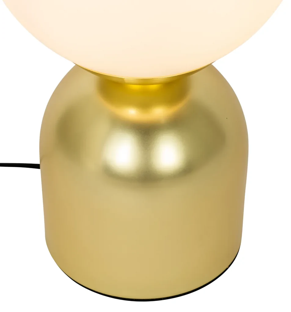 Stolná lampa Hotel Chic zlatá s opálovým sklom - Pallon Trend