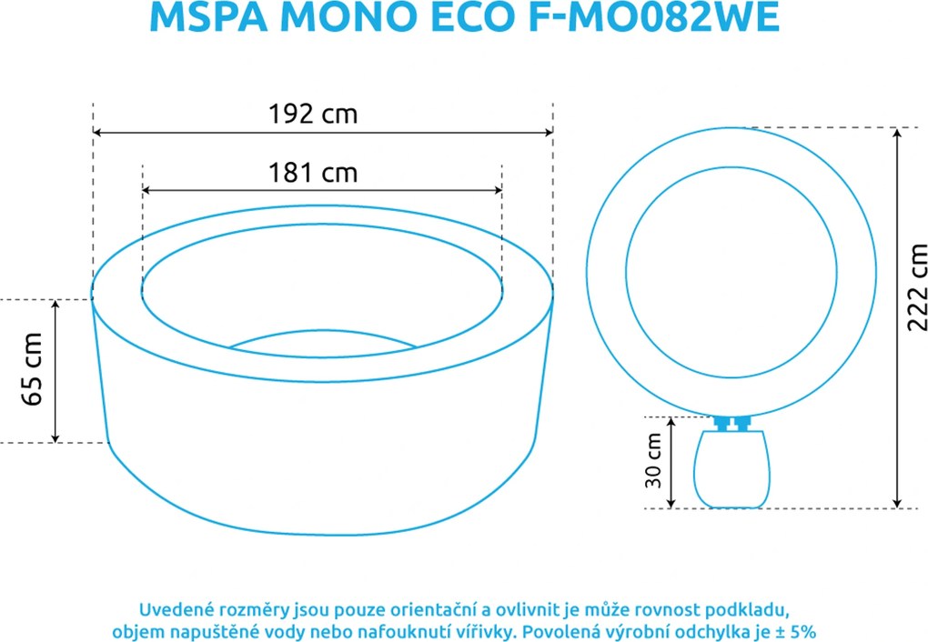 Mspa | Vírivý bazén MSPA Mono ECO F-MO082WE | 11400281