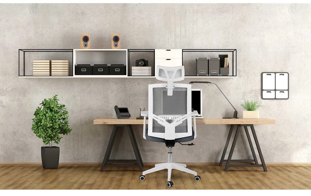 Kancelárska stolička Sofotel Rotar Micro-Mesh 240100 - tmavosivá