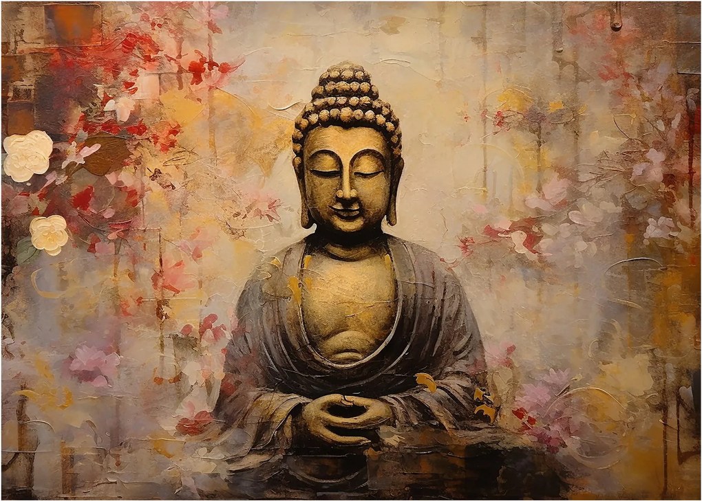 Obraz - Budha, maľba (70x50 cm)