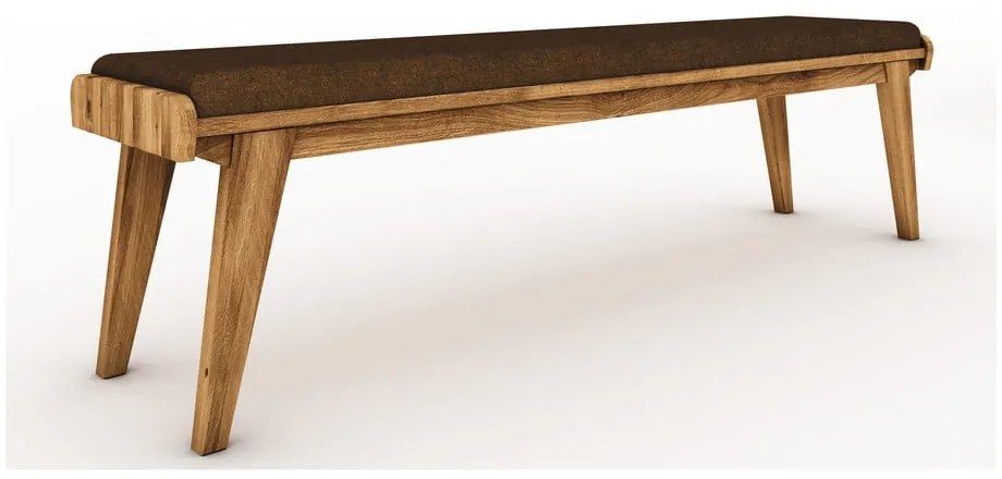 Lavica z dubového dreva s oranžovým sedákom Retro - The Beds