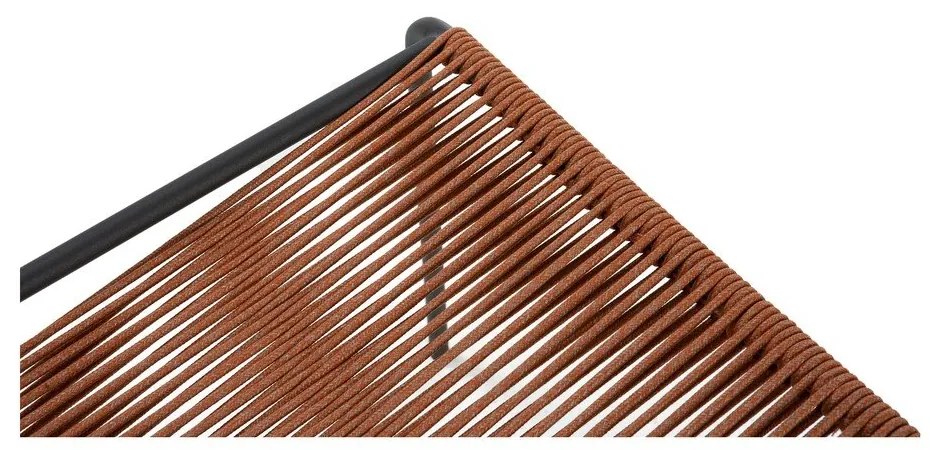 Terakotové kovové stohovateľné jedálenské stoličky v súprave 2 ks Emily – Marckeric