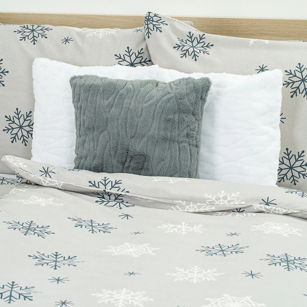 4Home Flanelové obliečky Snow Romance, 220 x 200 cm, 2 ks 70 x 90 cm