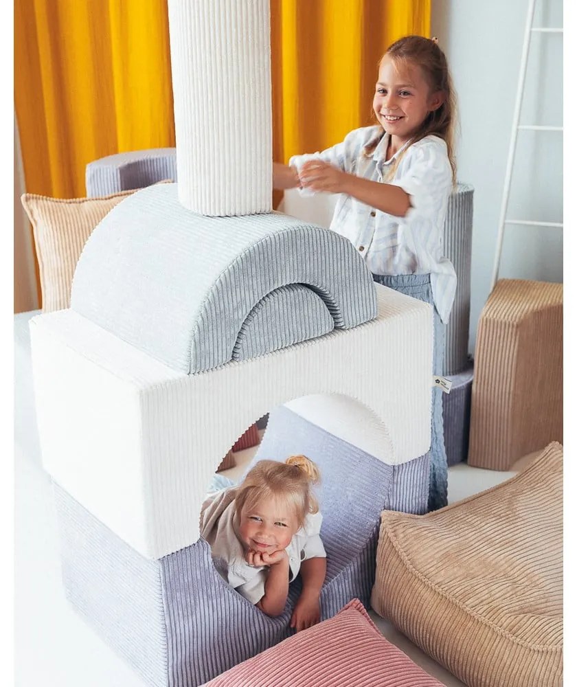 Menčestrové penové ihrisko v mentolovej farbe 75x49x37 cm Rainbow Montessori – Wigiwama