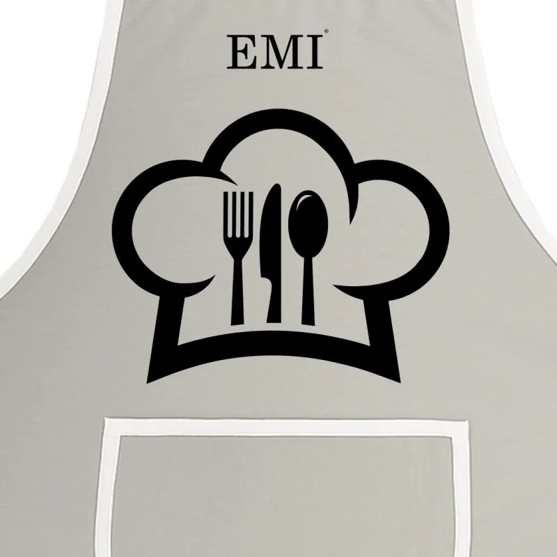 Kuchynská zástera Chef EMI, sivá