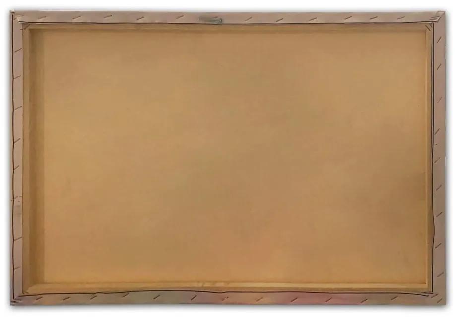 Obraz GOLDEN MONSTERA 70 x 100 cm