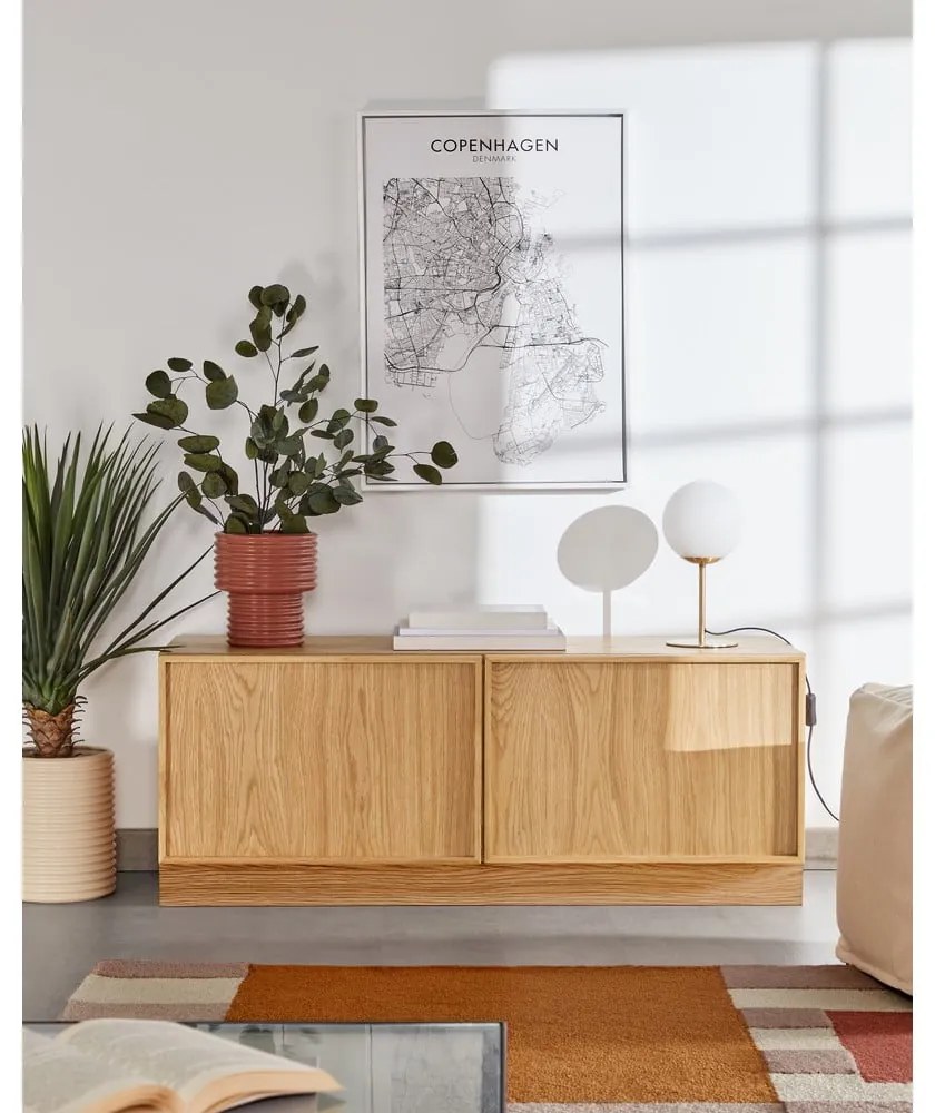 Stolová lampa v zlatej farbe s kovovým tienidlom (výška 28 cm) Mahala - Kave Home