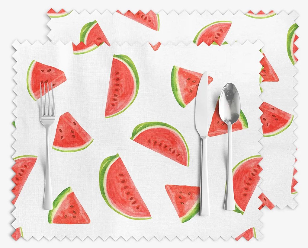 Goldea prestieranie na stôl teflónové - svieže melóny - sada 2ks 30 x 40 cm