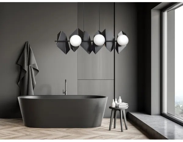 Luster na lanku DRIFTON 6xE14/10W/230V čierna