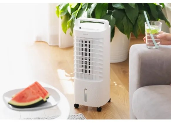 Sencor - Mobilný ochladzovač vzduchu s LED displejom 3v1 45W/230V biela + DO