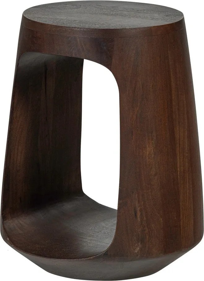 Okrúhly odkladací stolík z mangového dreva ø 33 cm Bayo – WOOOD