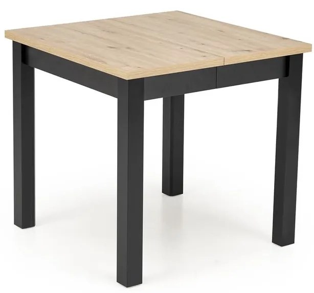 Rozkládací jídelní stůl Qubik 80/200 cm dub artisan/černý