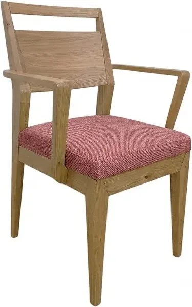 Moderná jedálenská stolička EV s pod-rúčkami a textilným sedákom, 57x55x90 cm Urban 08