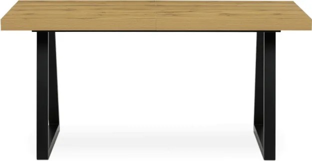 Jedálenský stôl 160x90 cm, rozkladací HT-R5624 OAK dub / čierne nohy