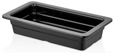 KULSAN MELAMÍNOVÁ GASTRO MISA 17,6X32,5X6,5CM ČIERNA