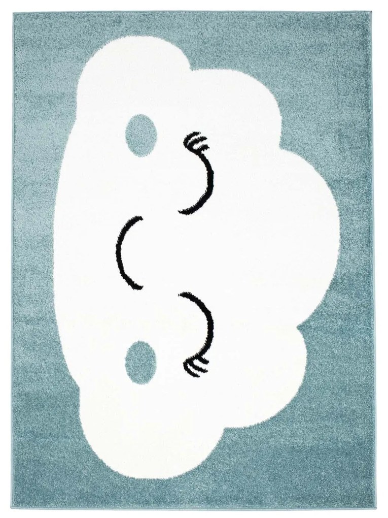Dekorstudio Moderný koberec BUBBLE - Modrý Obláčik Rozmer koberca: 160x225cm