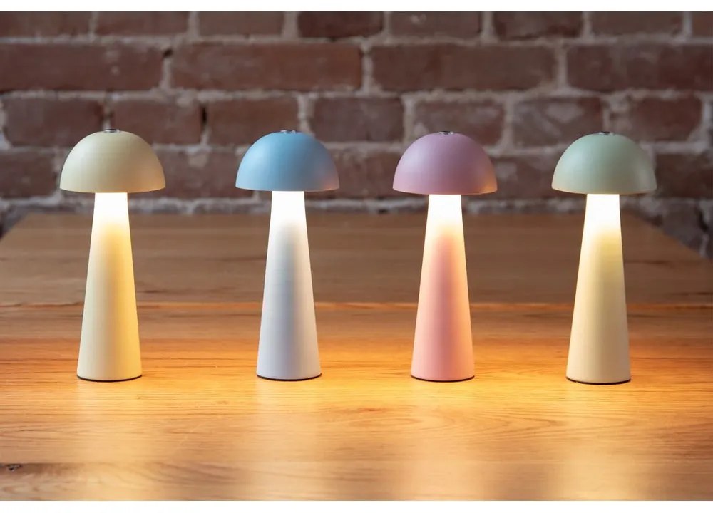 Ružová LED stolová lampa (výška 16,5 cm) Mini LED Dome – Leitmotiv