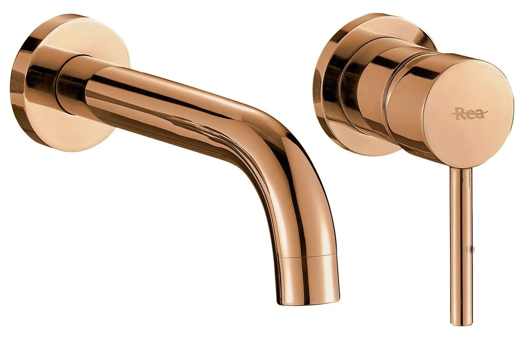 Rea Lungo, podomietková umývadlová batéria, iBox, ružové-zlato, REA-B8548