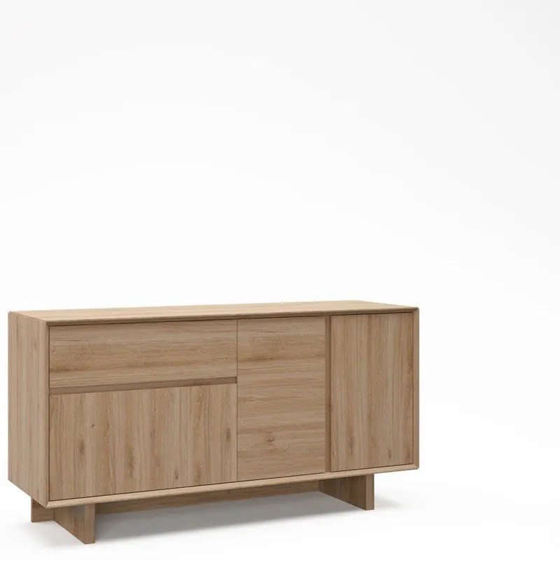 Komoda v dekore duba v prírodnej farbe 146x76x45 cm Carpi – Marckeric