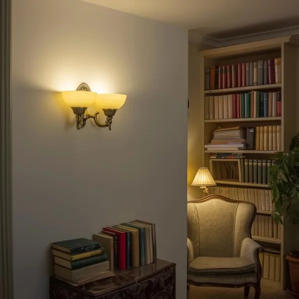 Brilagi - Nástenná lampa CLASSIC 2xE27/60W/230V mosadz