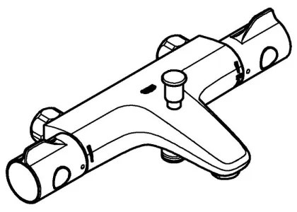 GROHE 34756000 - Termostatická vaňová batéria GROHTHERM 800 DN 15, lesklý chróm