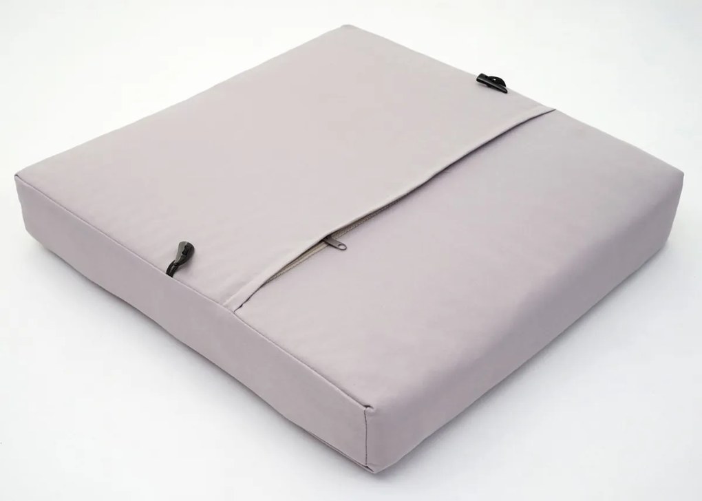 Set 2 polyratanových kresiel HWC-G16 - čierna, podušky svetlosivé