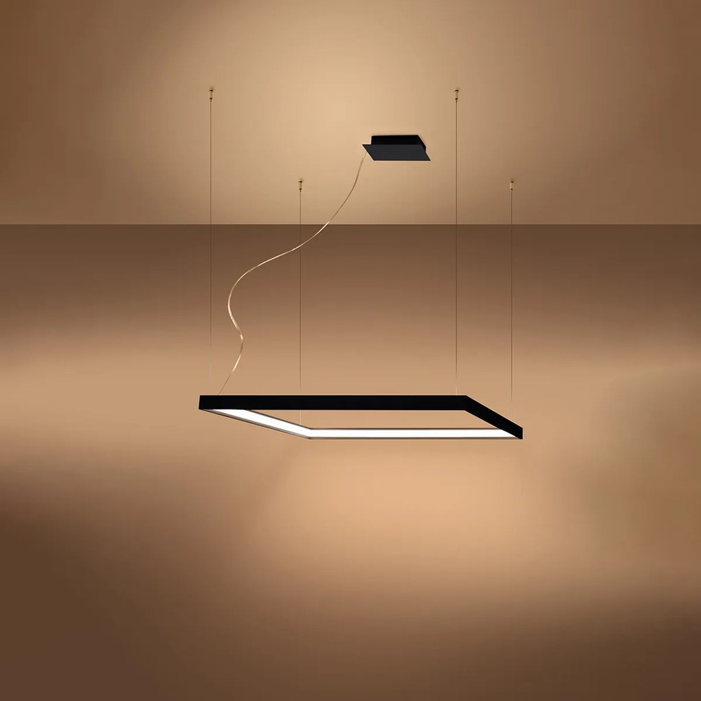 Závesné LED svietidlo Nelya m, 1x LED 50w, 3000k, b