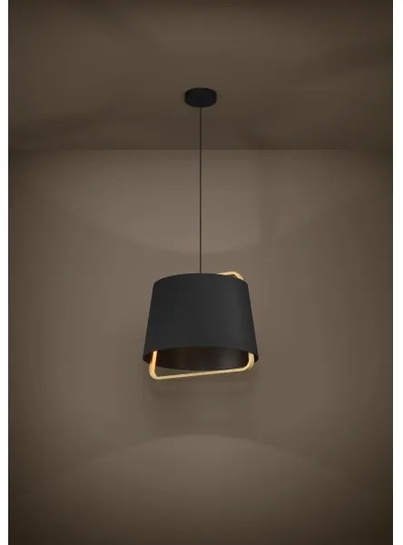 Eglo 390185 - Luster na lanku CAMALOZA 1xE27/40W/230V čierna