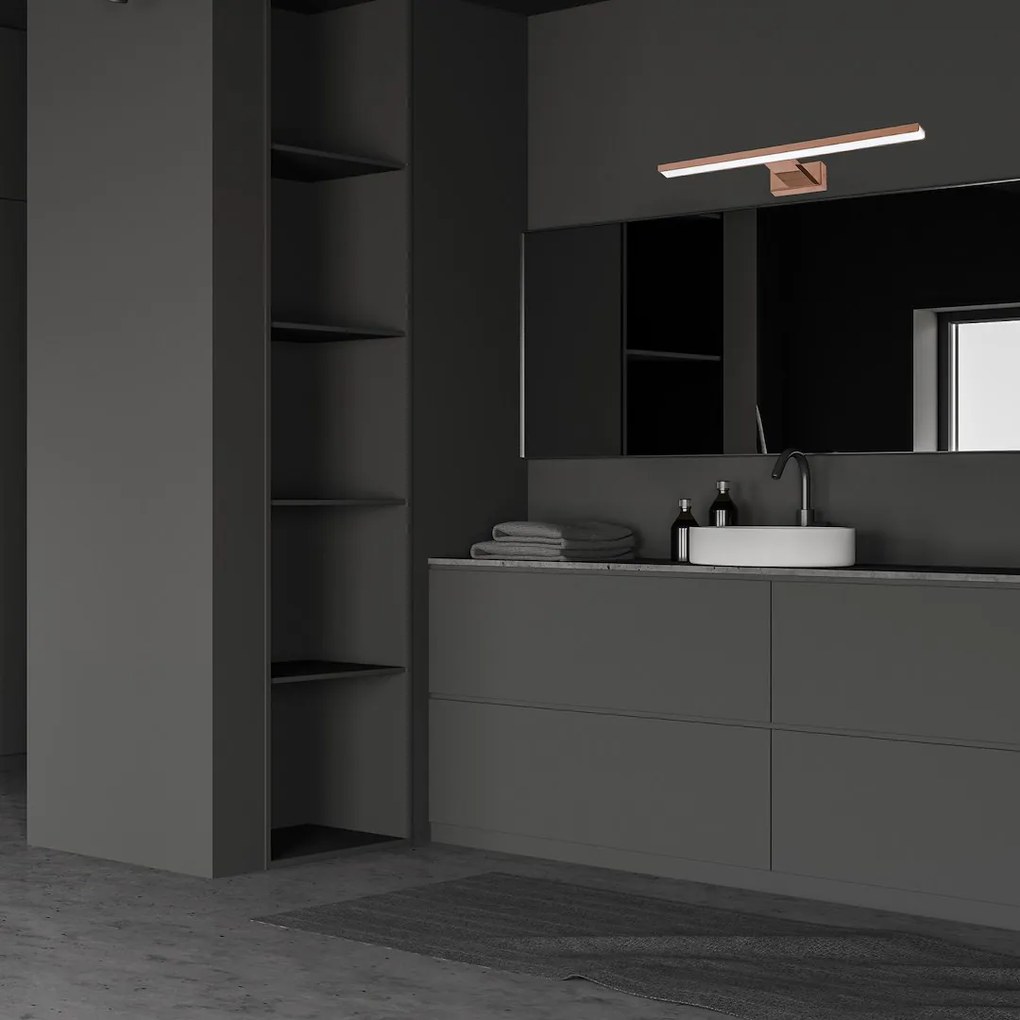 EUlight Nástenné LED svietidlo Shine1, 1x LED 13,8w, 4000k, (60 cm), rg