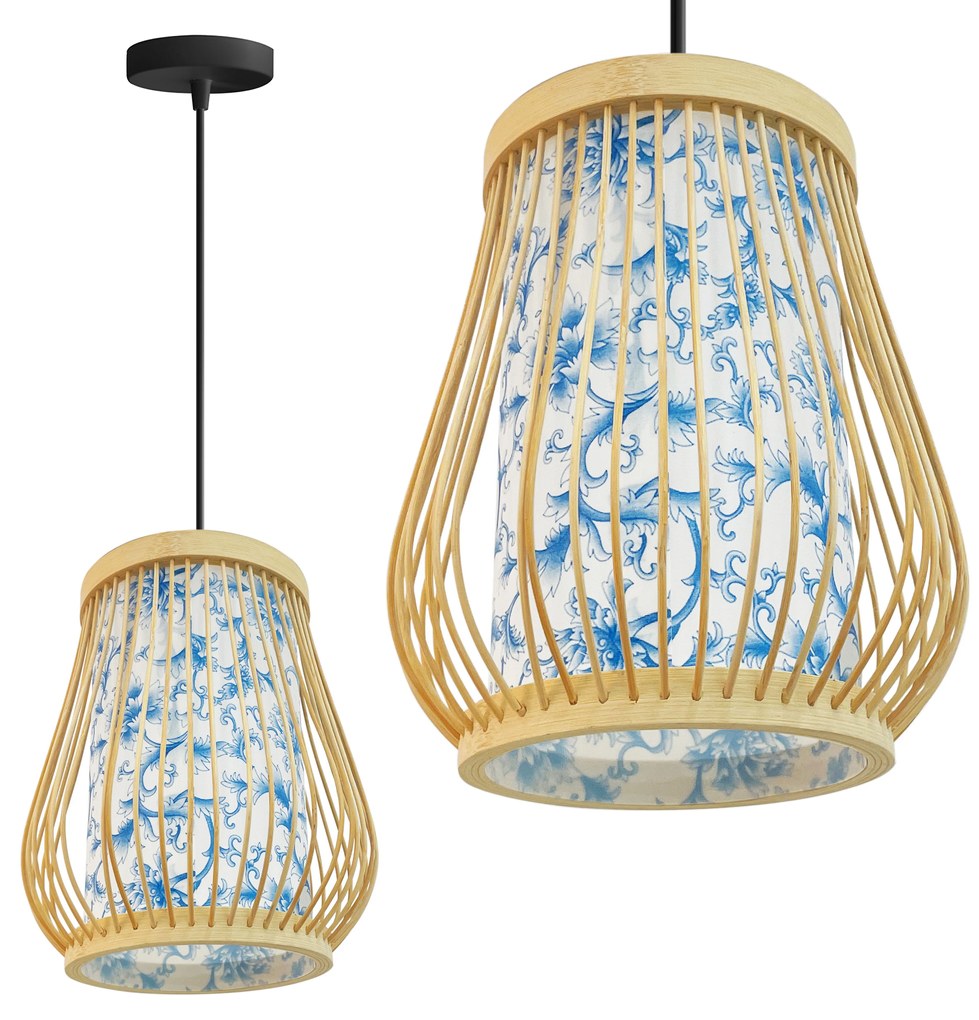 Toolight Toolight, závesné svietidlo 1xE27 APP1577-5C, prírodná hnedá, OSW-03617