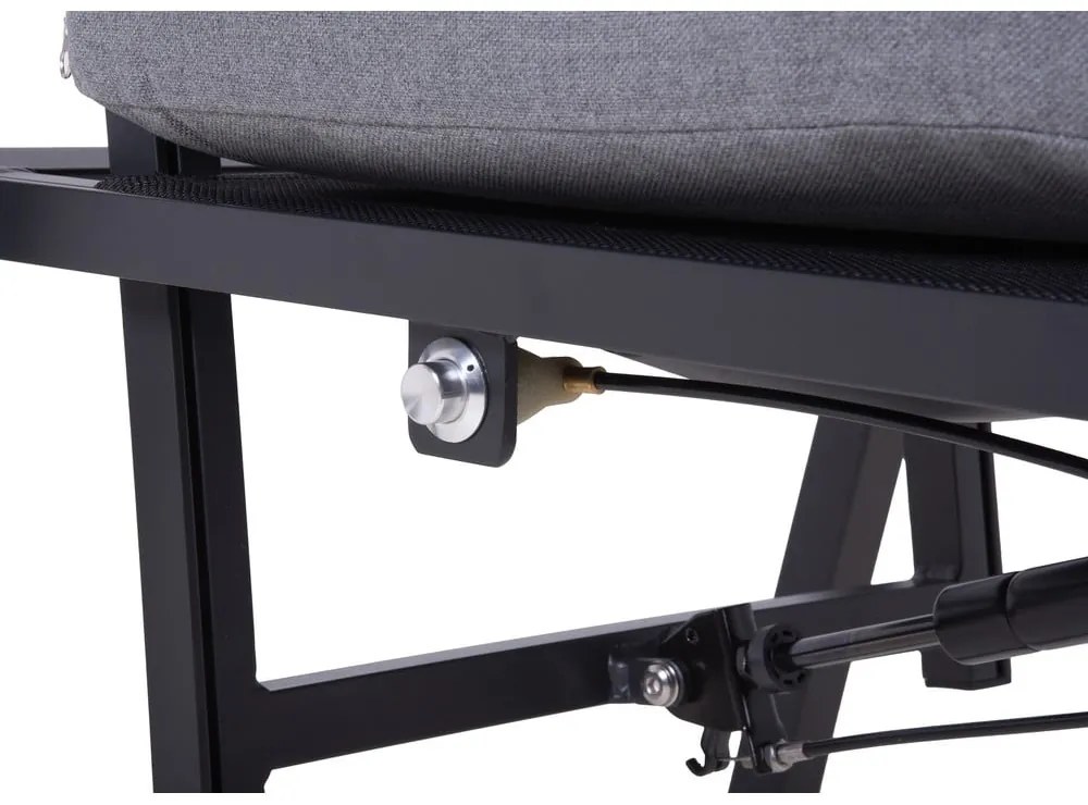 Sivá kovová záhradná stolička Sintra – Garden Pleasure