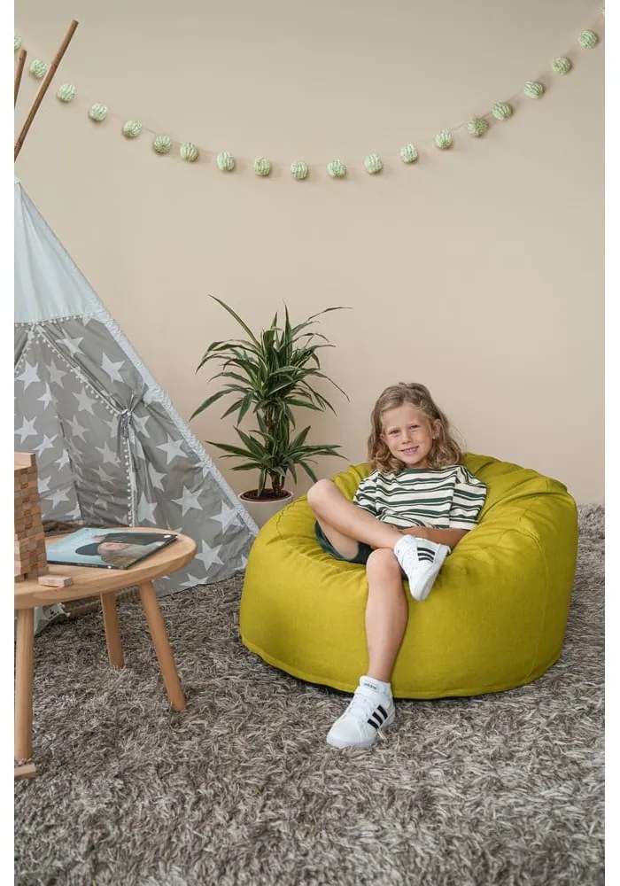 Tmavosivý detský sedací vak Om 85 – SLOWDOWN