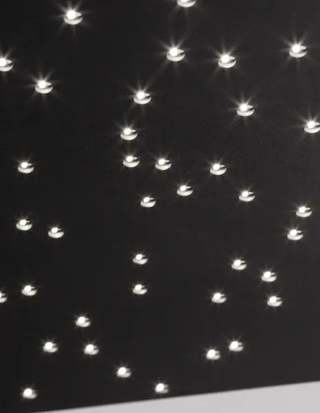 Stropné svietidlo LED so stmievaním Cielo 30 čierne s diaľkovým ovládaním