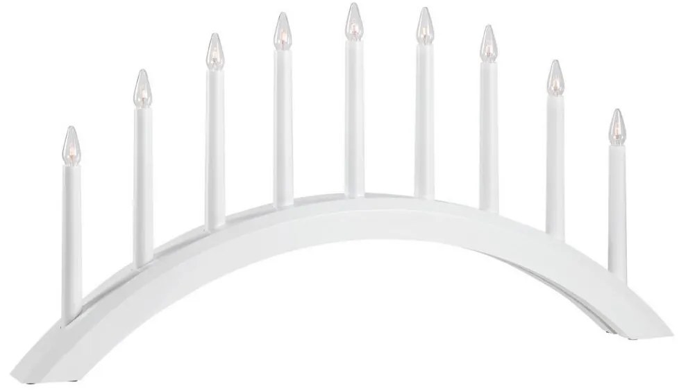 Markslöjd 705954 - Vianočný svietnik AVENTO 9xE10/3W/230V biela