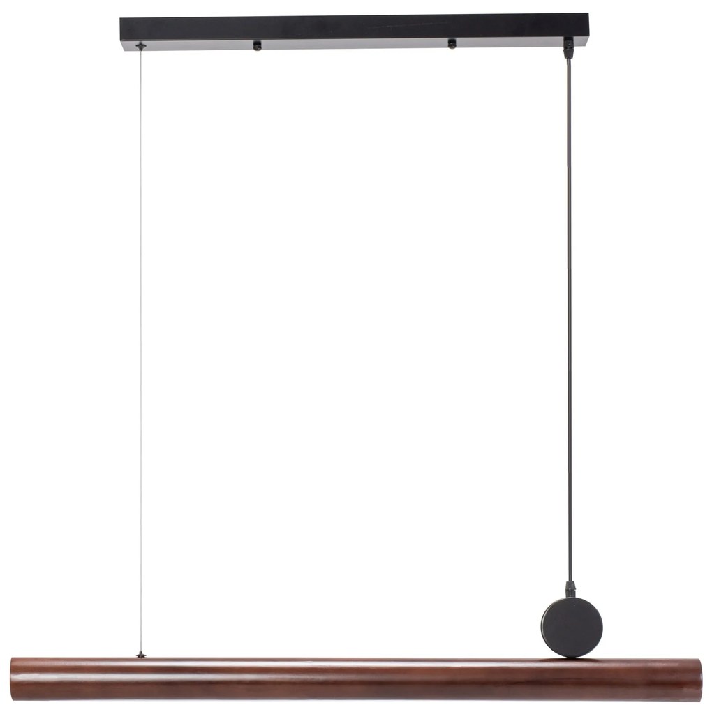 Toolight - LED stropná lampa APP969-1CP, hnedá-čierna mriežka, OSW-07002