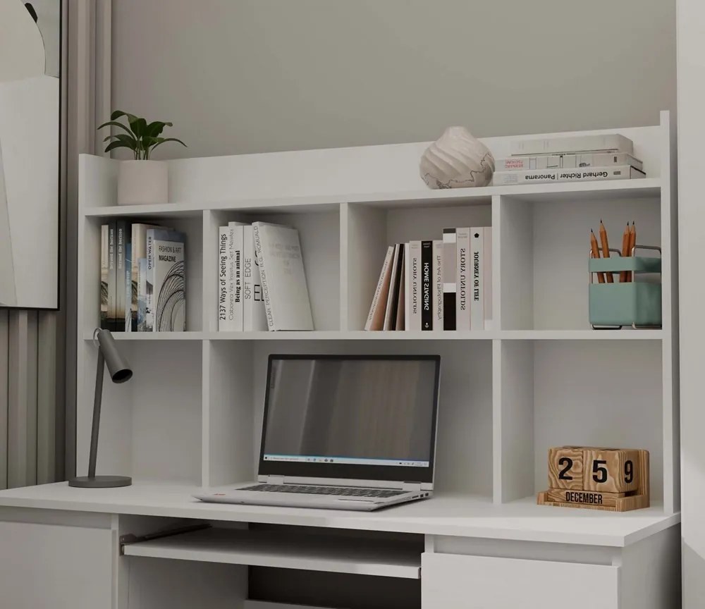 Nástavec na stůl Kisaza 130 cm bílý