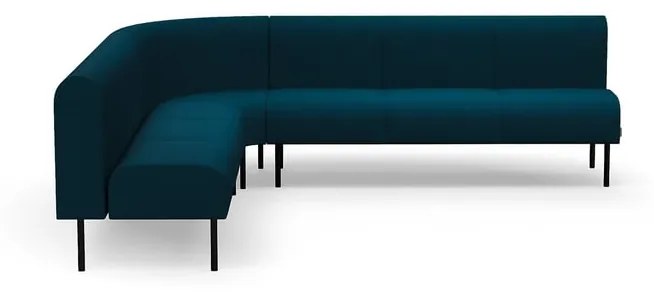 Pohovka VARIETY, 90° vnútorný oblúk, látka Blues CSII, petrolejová