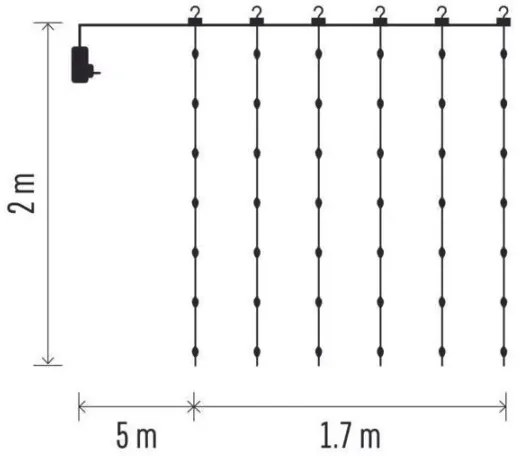 LED Vonkajšia vianočná reťaz 240xLED/8 funkcií 6,7 m IP44 teplá biela