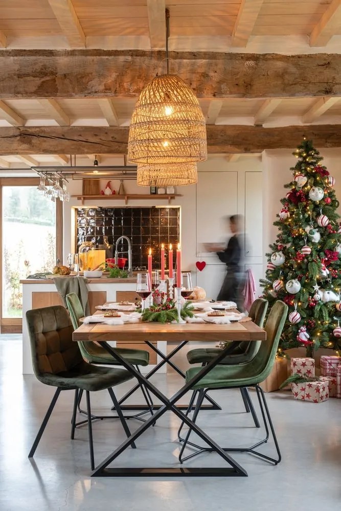 Zelená zamatová jedálenská stolička Chair Claire Green - 46*44*86cm