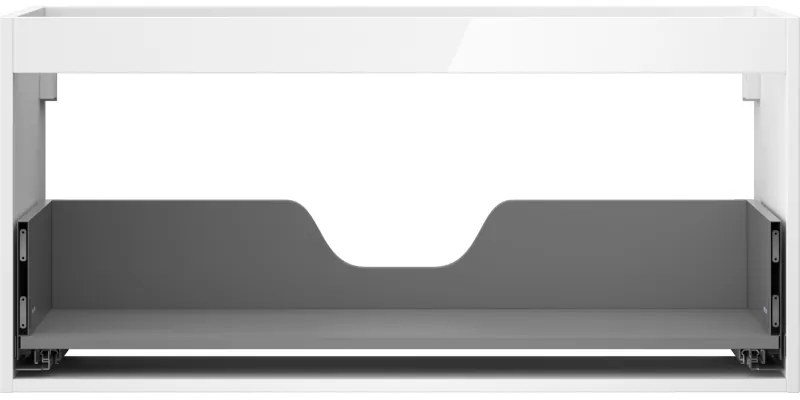 Mexen Box-A, závesná skrinka 100 cm, 1 zásuvka, biela lesklá, 91AX0-1000-470-1-00