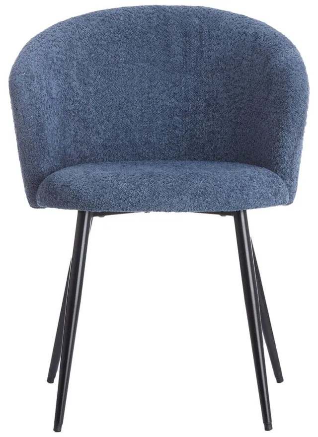 Modré kovové jedálenské kreslá v súprave 2 ks Radaja – Light &amp; Living