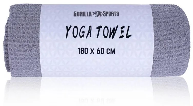 Gorilla Sports Joga uterák, sivý, 180 x 60 cm