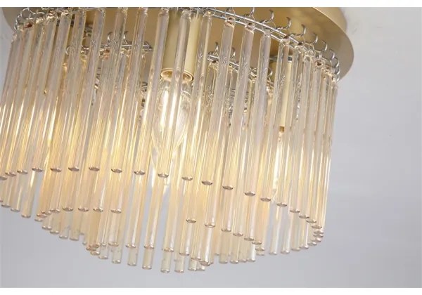 Searchlight 55620-320CP-Stropné svietidlo SWIZZLE 5xE14/60W/230V pr. 32 cm zlatá