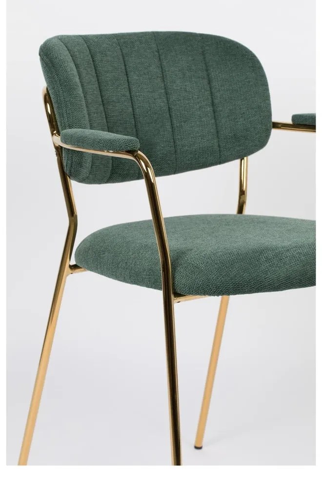 Tmavozelené jedálenské stoličky v súprave 2 ks Jolien – White Label