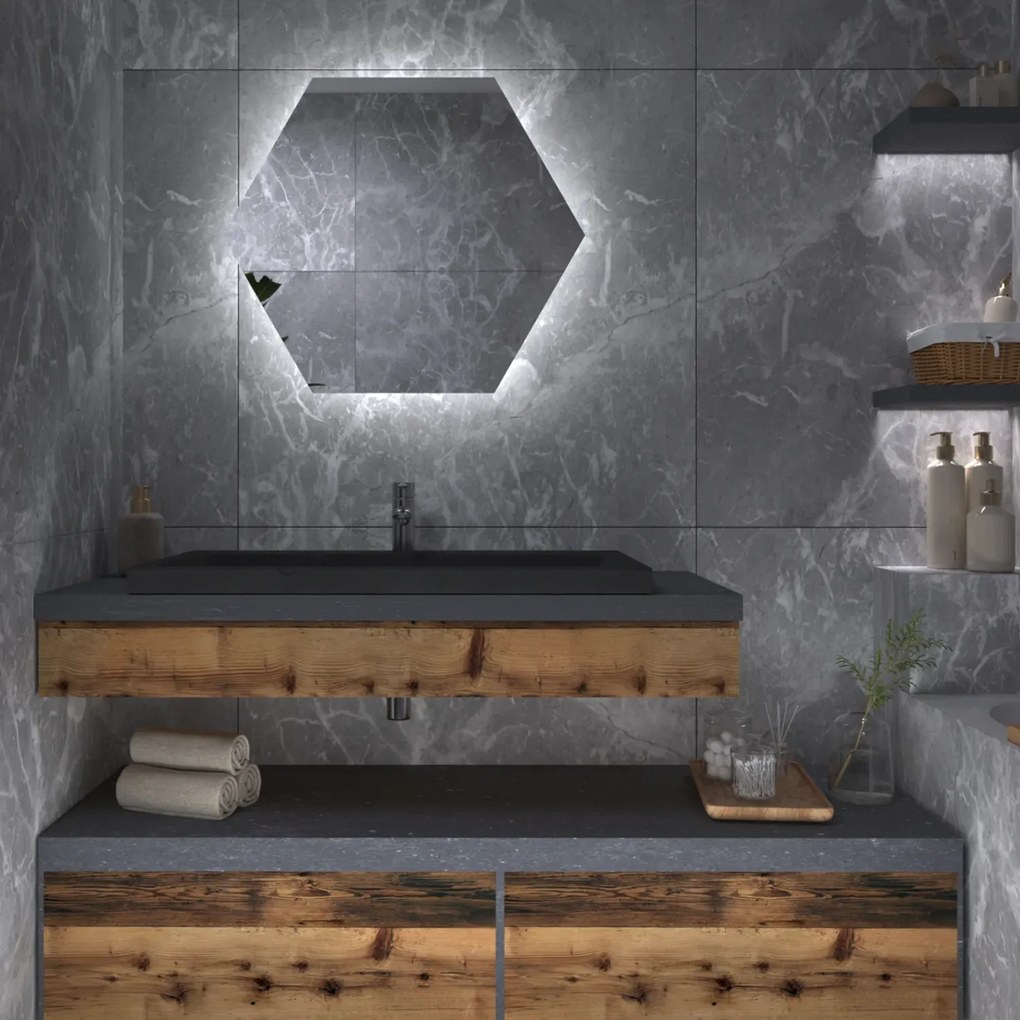 Atypické zrkadlo s LED osvetlením G10