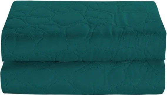 Tyrkysový prehoz na posteľ STONE Rozmer: 200 x 220 cm