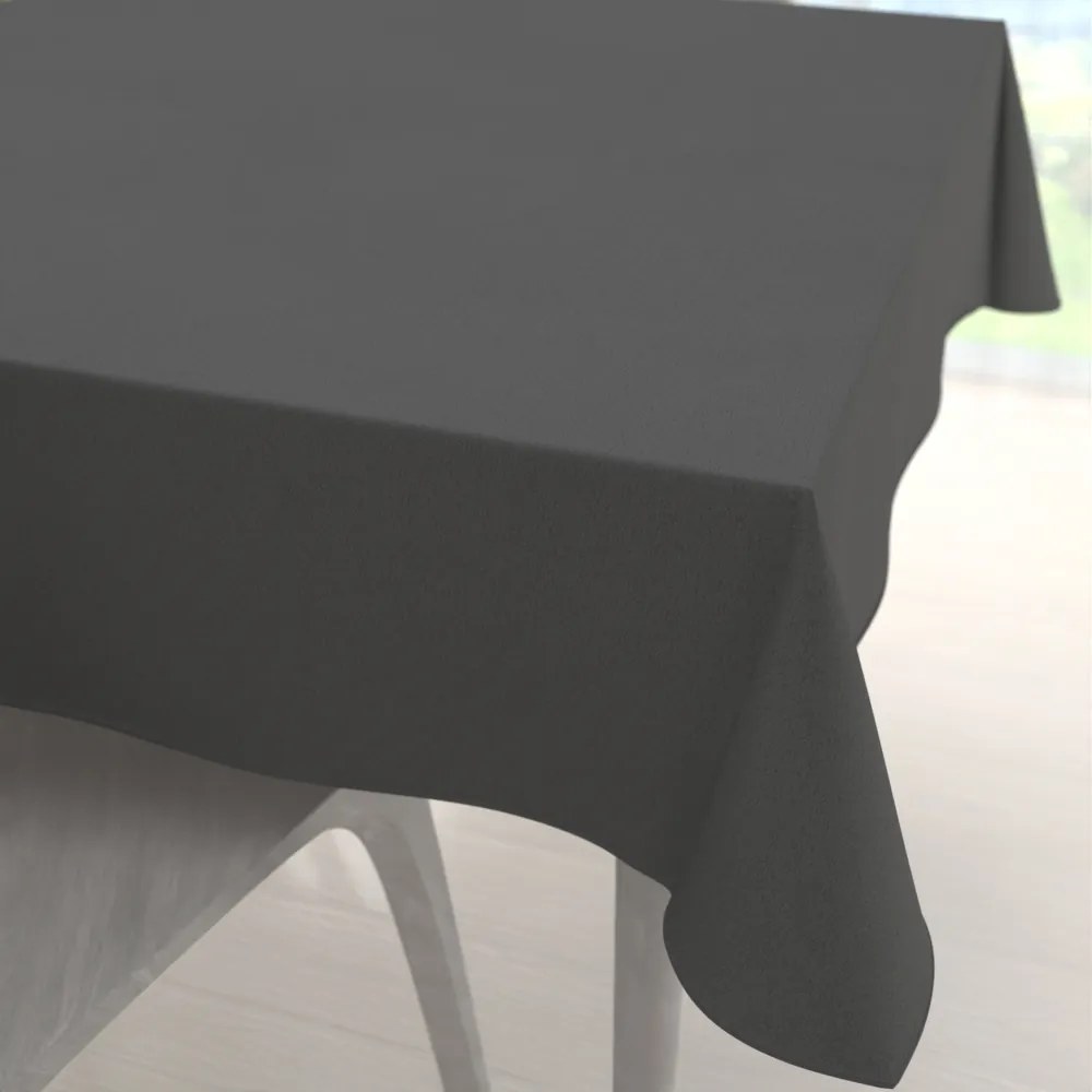 Biante Veľký dekoračný štvorcový obrus BKU-119 Antracitovo sivý 250x250 cm
