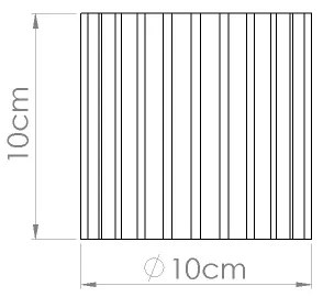 Sollux SL.1804 - Bodové svietidlo AURA 1xGU10/10W/230V 10 cm hnedé
