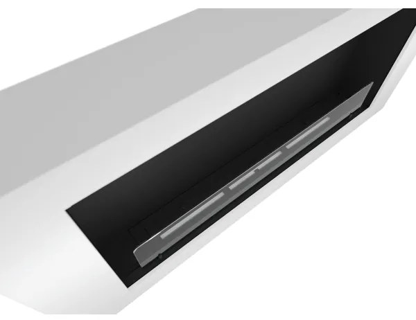 InFire - Nástenný BIO krb 120x56 cm 3kW biela